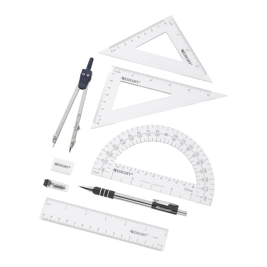 Westcott® 8 Piece Geometry Set